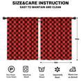 thumbnail image 2 of Blackout Kids Curtains,Black and Red Checkered Childrens Insulated Curtains Set Of 2,Bedroom Essentials,Toddler Room Decor 42"x54"(106x137cm), 2 of 4