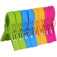 thumbnail image 1 of Beach Towel Rack For Beach Chairs On Cruise Ships, 8 Piece Beach Towel Rack, Clothes Rack, Beach Towel Rack To Prevent Towels From Being Blown Off, Heavy, Bright Color, 1 of 3