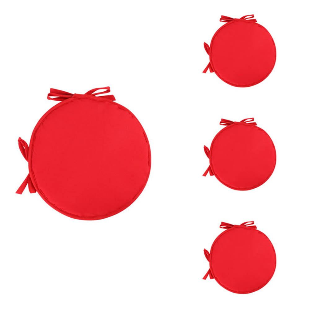 4PCS 14 Inch Round Round Chair Cushion Tie Seat Dining Chair Kitchen