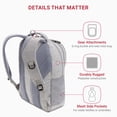 thumbnail image 3 of Mochila para portátil SwissGear Cecil 5505 gris claro de 18 pulgadas, 3 of 8