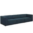 thumbnail image 2 of Modway Mingle 3 Piece Upholstered Fabric Sectional Sofa Set in Blue, 2 of 4