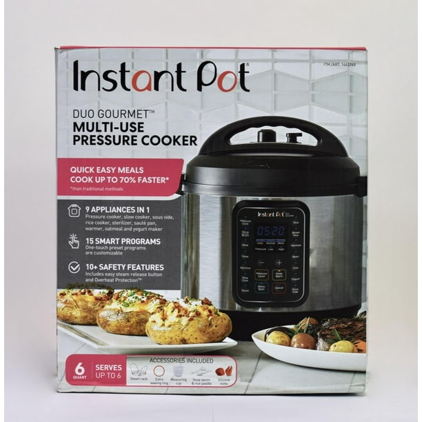 Instant Pot Duo Gourmet Multi-Use Pressure Cooker 