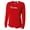 Red, variant on Women's Casual Fit Long Sleeve Rash Guard Swim Shirt with UV Protection