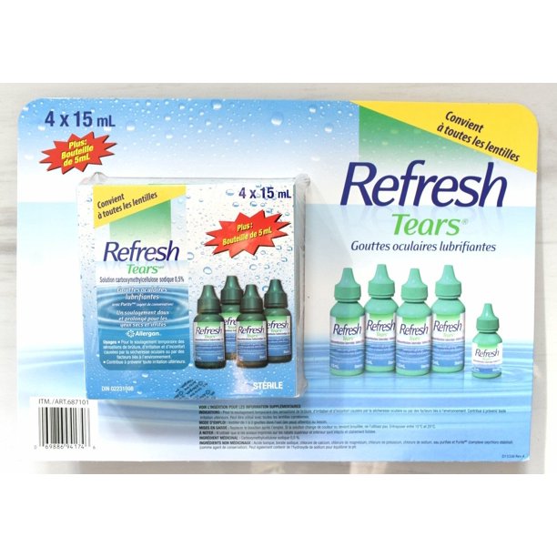 Refresh Tears Lubricant Eye Drops 4+1 Bonus, 65 ml/Per Pack4+1 Bonus.