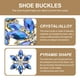 thumbnail image 4 of EeaseMX 1 par de hermosas hebillas para zapatos, encantadoras y elegantes, con cristal brillante., 4 of 7