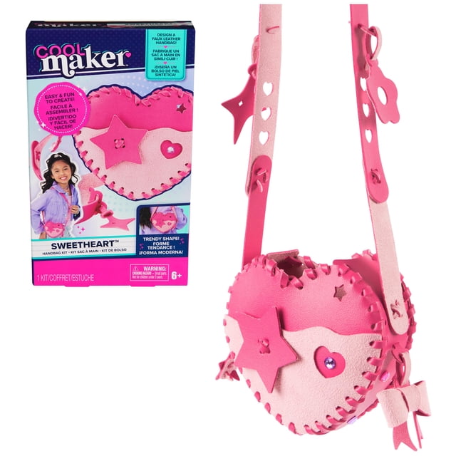 Kit de manualidades Bolso Corazón de Cuero Sintético Sweetheart de Cool Maker