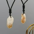 thumbnail image 5 of HOOUN Natural Citrine Crystal Rough Gemstone Irregular Pendant Necklace Quartz, 5 of 5