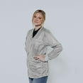thumbnail image 3 of ESD Jacket - Anti-Static Fabric, Medium Weight V-Neck Collar, ESD Knit Cuff, 3 of 8