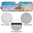 thumbnail image 6 of Yuyamidu Sea Turtle Windshield Sun Shade, Starfish Shell Car Sun Shade for Rubicon Sahara TJ JK JKU 2 Door & 4 Door, UV Rays Blocker Sun Visor Shade, 6 of 7
