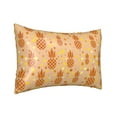 thumbnail image 2 of Easygdp Pineapples Pillowcase 20×30 inches, Throw Pillowcase with Invisible Zipper for Bedroom, Sofa, Office, 2 of 8