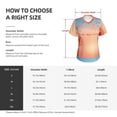 thumbnail image 4 of Goofa The Sunset of Dandelion Pattern Women's Slim-Fit Short-Sleeve V-Neck T-Shirt,Classic-Fit Short-Sleeve V-Neck T-Shirt-Large, 4 of 5
