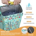 thumbnail image 2 of Travel Cooler Bag - Pioneer Flower Floral Print Pattern Camping Beer Cooler Backpack with Bottle Opener- Waterproof Insulated Picnic Backpacks - Cooler Bag for Beach, 2 of 6