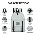 thumbnail image 2 of Set de 4 piezas mochila escolar Gaon gris, 2 of 8