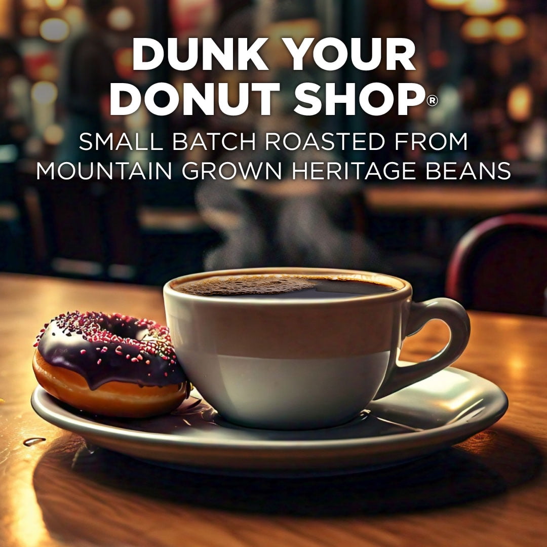 Maud's Donut Shop Coffee Pods, Dunk Your Donut Shop, Compatible w/ K-Cup Brewers, 100ct