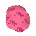 thumbnail image 2 of Kdxio Leopard Print Print Shower Cap for Women,Elastic and Reusable,Double Waterproof Layers Bathing Hat, 2 of 9