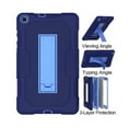 thumbnail image 4 of Dteck Case for Samsung Galaxy Tab A SM-T290 8.0 inch (2019 Released),Shockproof Armor Rugged Rubber Case Hybrid Hard PC Protective Stand Cover (Without Built-in Screen Protector),Navy+Blue, 4 of 6