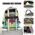 thumbnail image 4 of JIALIOU Mini Backpack Purse for Women Quilted Casual Daypack Small Travel Shoulder Bag, Colorful Turtle, 4 of 7