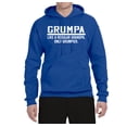 thumbnail image 2 of Wild Bobby,Grumpa Like A Regular Grandpa Only Grumpier, Father's Day, Unisex Graphic Hoodie Sweatshirt, Royal, X-Large, 2 of 3