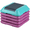 Greenish Purple, variant on Mosiee 40cm Adjustable Non Slip Aerobic Step Platform for Workout Fitness Exercise Black and Yellow