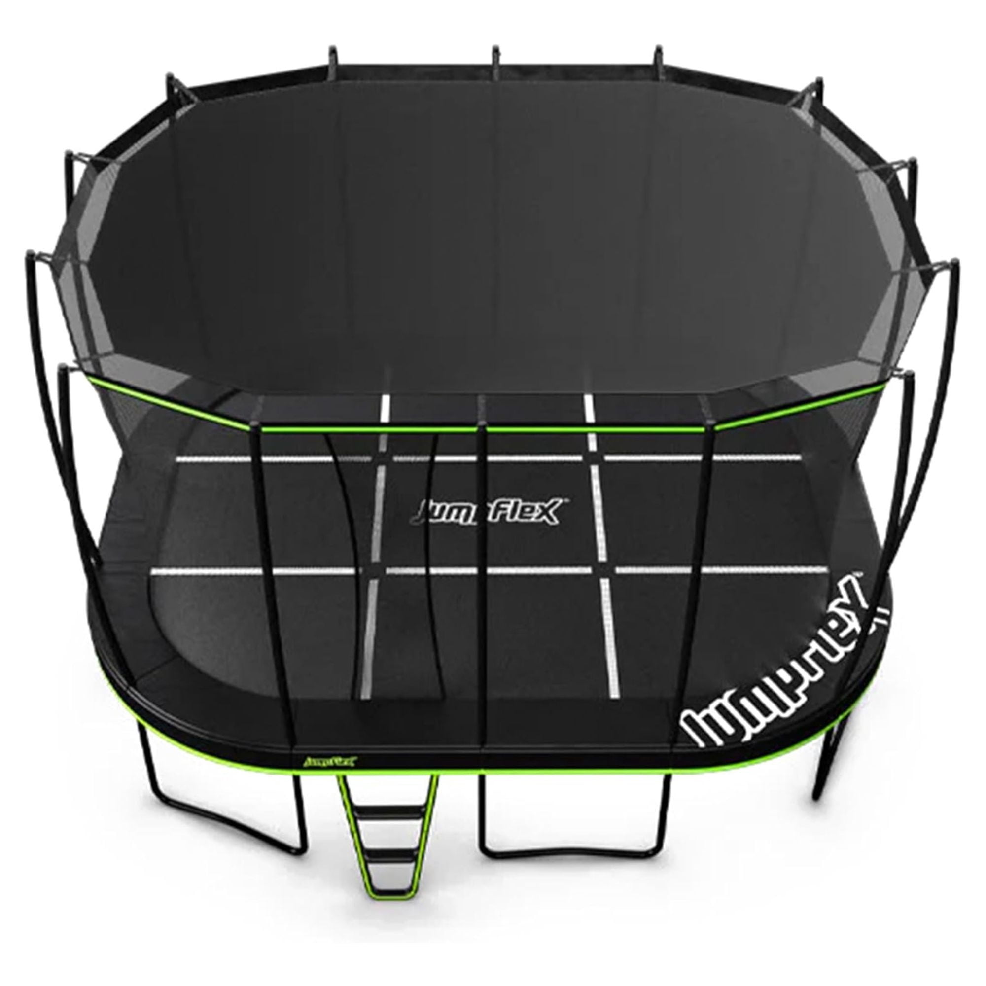 JumpFlex MEGA 17' Trampoline Outdoor Jumping Play Set with SMARTSHADE Canopy Cover