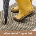 thumbnail image 2 of JAATOP 17"x 30" Doormat, Non-Slip Absorbent Welcome Mat, Dirt Trapper Indoor Entryway Rug, Machine Washable, Light Beige, 2 of 7