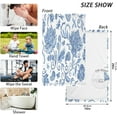 thumbnail image 3 of GZHJMY Blue White Floral Hand Towels Set of 2, Highly Absorbent Soft Washcloth Face Towels Bathroom Decorative Towel for Beach Gym Spa Shower, 16x28In, 3 of 7