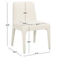 thumbnail image 4 of Safavieh Derrick Modern Wood Dining Side Chairs, Ivory (Set of 2), 4 of 7