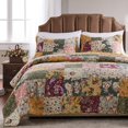 thumbnail image 1 of Juego de Edredón Greenland Home Fashions de Algodón Patchwork 3 Piezas, 1 of 5
