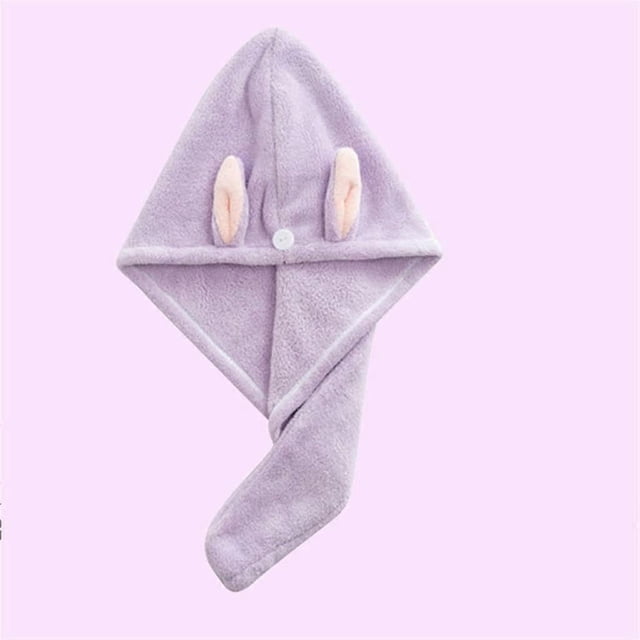Toalla de microfibra para secar el cabello, turbante absorbente de secado rápido para mujer, suave y segura.
