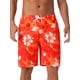 thumbnail image 1 of INSPIRAR CHIC Pantalones Cortos de Baño de Verano Hawaianos para Hombre con Estampado Floral Tropical y Cintura Elástica con Cordón 30 Rojo, 1 of 5