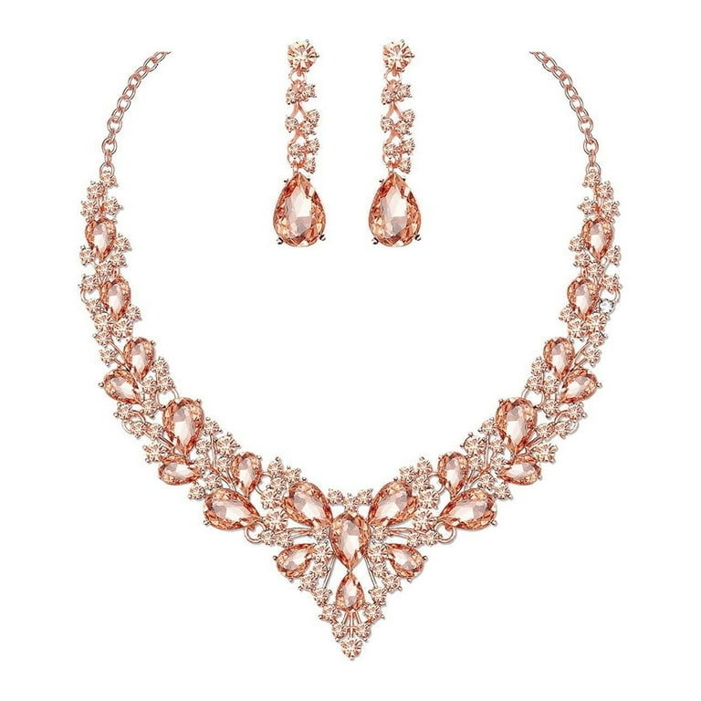 rygai 1 Set Wedding Earrings Extension Chain Faux Crystal Rhinestone Inlaid Dress Up Glitter Dinner Women Jewelry Necklace Female Gift,Light Pink - Walmart.com rygai 1 Set Wedding Earrings Extension Chain Faux Crystal Rhinestone Inlaid Dress Up Glitter Dinner Women Jewelry Necklace Female Gift,Light Pink - Walmart.com