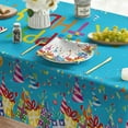 thumbnail image 4 of Birthday Tablecloth 60x120 Inch Rectangular, Happy Birthday Ballon White Washable Seasonal Table Cover for Party Picnic Dinner Decor, 4 of 6