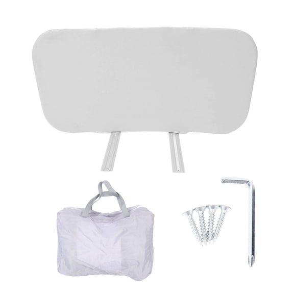 BOKYAN Adjustable Foldable Bed Rail Guard for Toddlers & Cribs – Height‑Adjustable, Steel & Polyester, Portable Safety Barrier, Gray