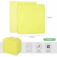 thumbnail image 2 of Microfiber Dish Cloth for Washing Dishes Dish Washing Rags Best Kitchen Washcloth Cleaning Cloths Wash Cloths with Poly Scour Side 12Inchx12Inch 10 Pack Yellow, 2 of 5