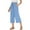 Blue-flash deals of the day, variant on Frostluinai Womens Capris for Summer with Pocket High Waist Paper Bag Pants Solid Color Baggy Wide Leg Capris Casual Vacation Capri Pants