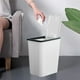 thumbnail image 3 of Almacenamiento y organización de oficina, bote de basura para baño con tapa, bote de basura con tapa a presión, cesto de basura de plástico con tapa emergente para inodoro, oficina, dormitorio, sala d, 3 of 6