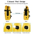 thumbnail image 3 of AFISHTOUR Sac à Dos Imperméable Robuste, Sac Étanche Flottant à Dessus Roulé 35 L pour Kayak, Randonnée (Jaune), 3 of 9