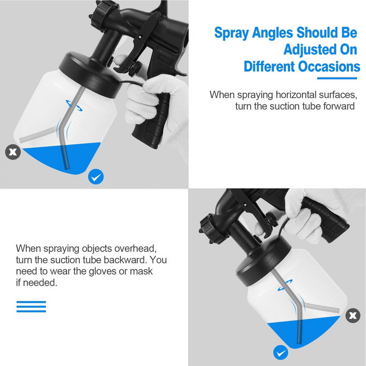 AsterOutdoor Spray Painter 650w Paint Sprayer Machine Hvlp Oil Primer Water Sprayer