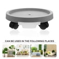 thumbnail image 4 of Gardening Potted Plant Tray Movable Flowerpot Tray Flowerpot Base with Water Tray, 4 of 9