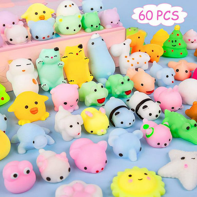 Squishies Mochi Squishy Toys 40pcs Party Favors For Kids Mini Squishy  Kawaii Mochi Animal Random