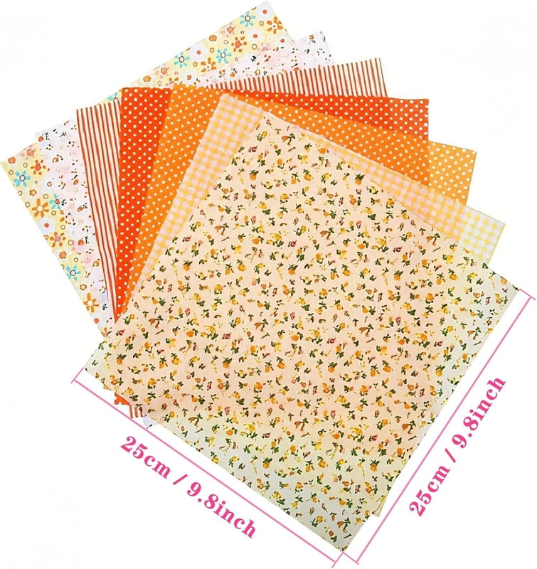 35Pcs 10"x10" Quilting Cotton Fabric Squares Quilting Supplies No Repeat Multi-Color Design Printed Floral Fabric for Quilting Sewing DIY Crafts & Quilt Beginners