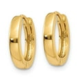 thumbnail image 2 of 14K Yellow Gold Earring Hinged Huggie Women'S 8 mm 2.5, 2 of 4