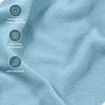 thumbnail image 4 of Juego de sábanas de vellón Bare Home Vellón Polar Tamaño Queen Bolsillo Profundo Azul Claro, 4 of 8