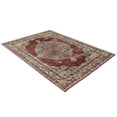 thumbnail image 3 of Allstar 5x7 Traditional Accent Rug in Vermilion with Ivory Persian Nain design (4' 11" x 7' 0"), 3 of 9
