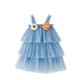 thumbnail image 1 of Odeerbi Las Niñas de Verano de Tul Escalonada Vestido de Flores Correa Tutu Vestido Sin Mangas Tirante de Malla Vestido, 1 of 6