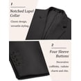 thumbnail image 5 of COOFANDY Mens Casual Blazer Regular Fit Sport Coat Jackets Business Two Buttons Suit Jacket, 5 of 6