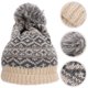 thumbnail image 4 of GOOHOCHY Gorro de punto, gorro de invierno, gorro de punto, gorro de mujer, gorro cálido de invierno, 4 of 8