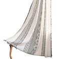 thumbnail image 2 of Bohemian Window Curtain Panel with Tassles Rod Pocket Colorful Vintage Semi-Blackout Cotton Linen Darkening Drapes for Bedroom Dining Living Room, 2 of 6