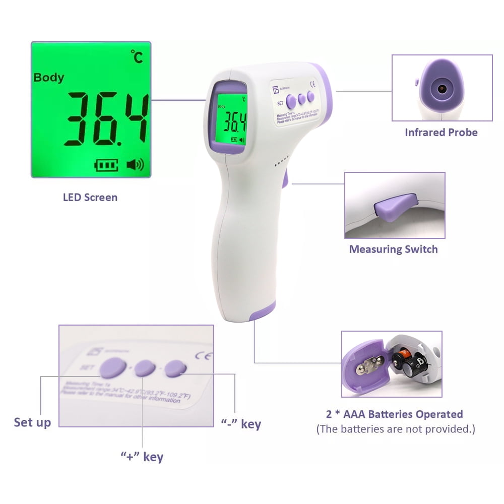 GENKENT Health Monitor Kit with Wrist BP Monitor, Touchless Digital Infrared Forehead Thermometer and Pulse Oximeter for Sport Hiking/Running/Riding/Climbling/Yoga, Gift Choice for Parents