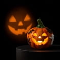 thumbnail image 6 of Tryvkinvive Skull Light Up Pumpkin Decor,Halloween Jack O Lantern LED Lamp,Tabletop Ornament Halloween Decoration for Indoor Home,Haunted House & Party Decor, 6 of 8